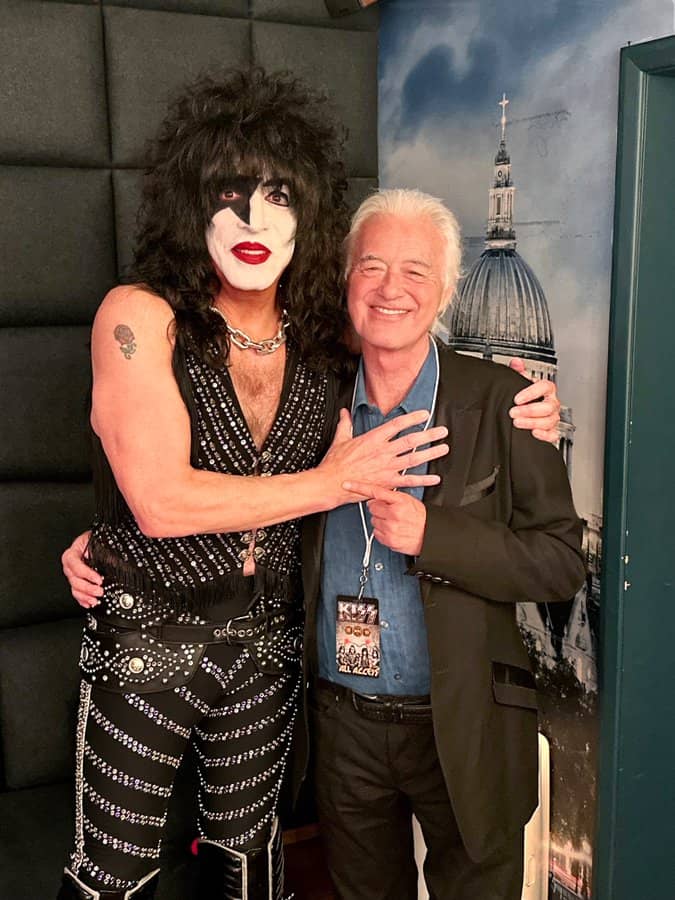 Paul Stanley tira foto com Jimmy Page antes de show em Londres – Let´s ...